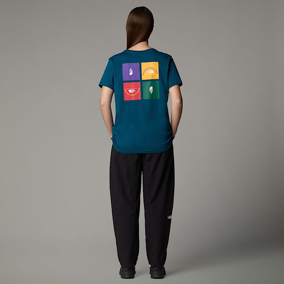 Women The North Face Anniversary T Shirts Navy | NF0A55U1X