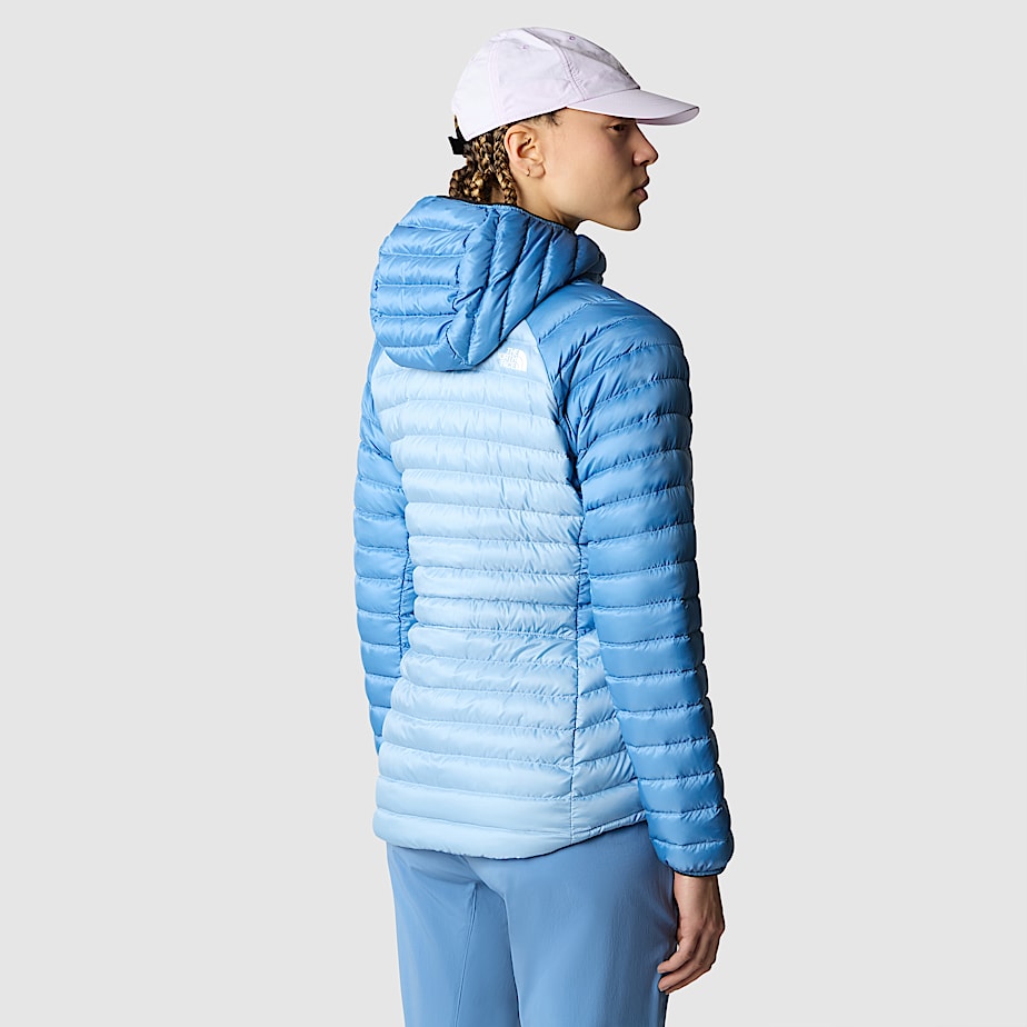 Women The North Face Bettaforca Hooded Down Jackets Blue | NF0A96X2L