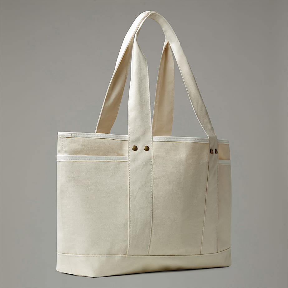 Women The North Face Circular Cotton Tote Bags White | NF0A02H1R