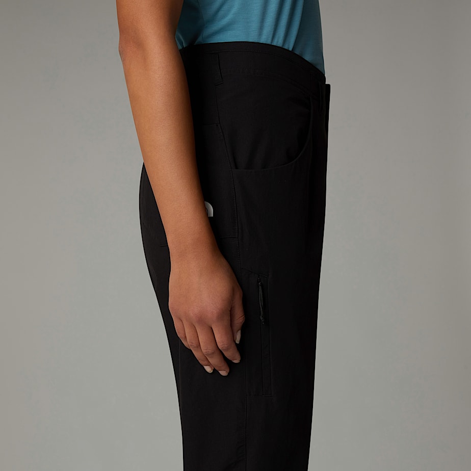 Women The North Face Exploration Pants Black | NF0A16W0F