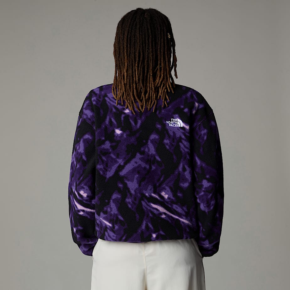 Women The North Face Fleeski 1/4 Zip Fleece Pullover Purple | NF0A52H0F
