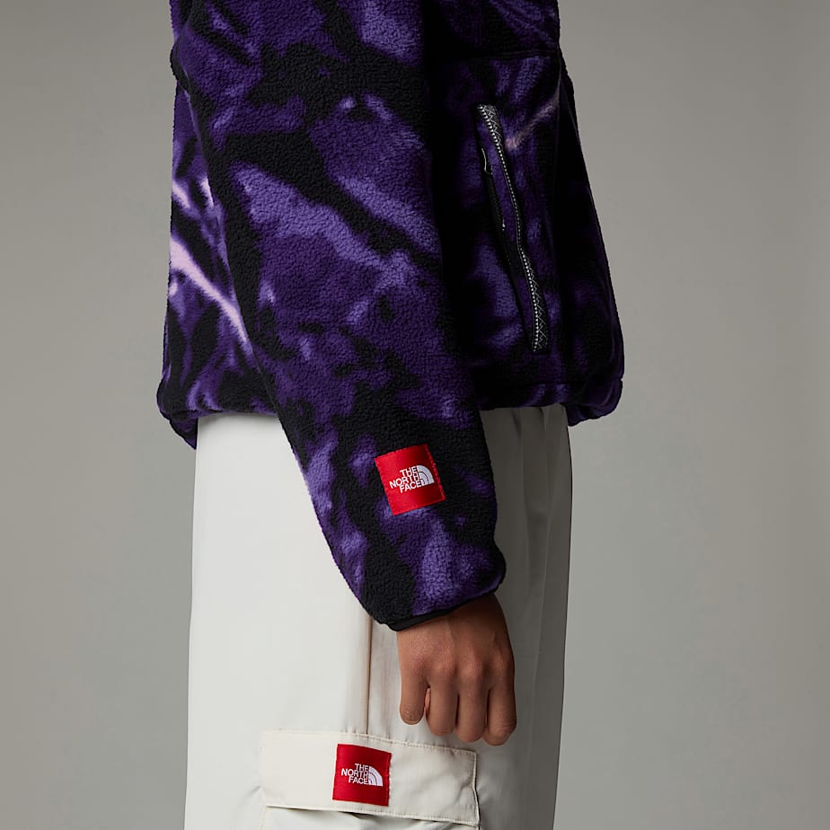 Women The North Face Fleeski 1/4 Zip Fleece Pullover Purple | NF0A52H0F