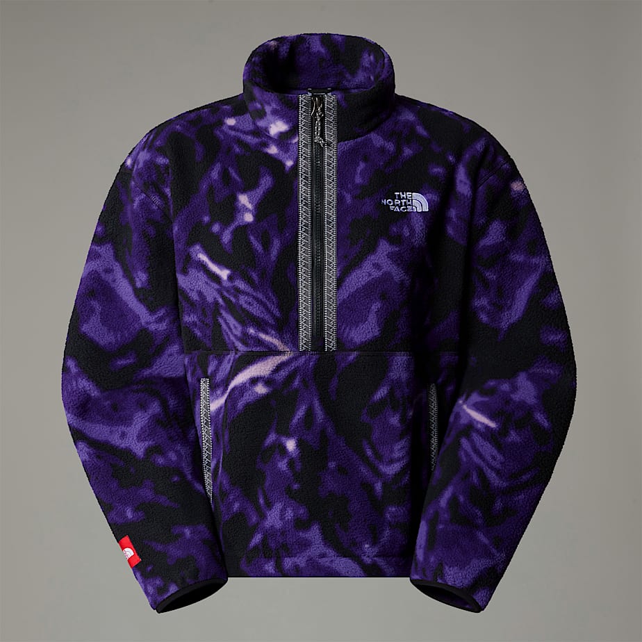 Women The North Face Fleeski 1/4 Zip Fleece Pullover Purple | NF0A52H0F
