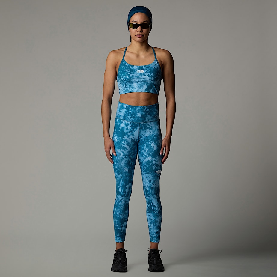 Women The North Face Flex High Rise 7/8 Printed Leggings Blue | NF0A20V7T