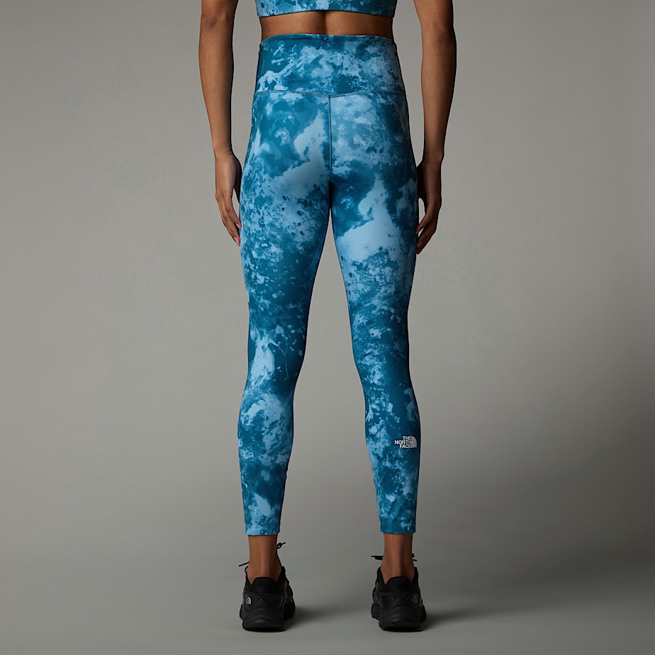 Women The North Face Flex High Rise 7/8 Printed Leggings Blue | NF0A20V7T