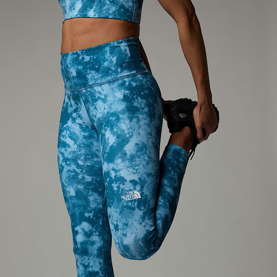 Women The North Face Flex High Rise 7/8 Printed Leggings Blue | NF0A20V7T