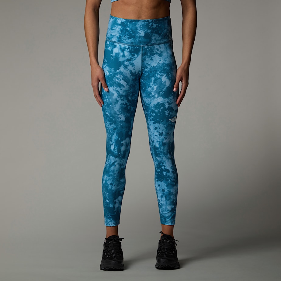 Women The North Face Flex High Rise 7/8 Printed Leggings Blue | NF0A20V7T
