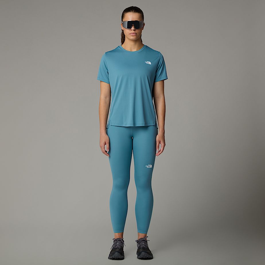 Women The North Face Flex T Shirts Blue | NF0A04M2Z