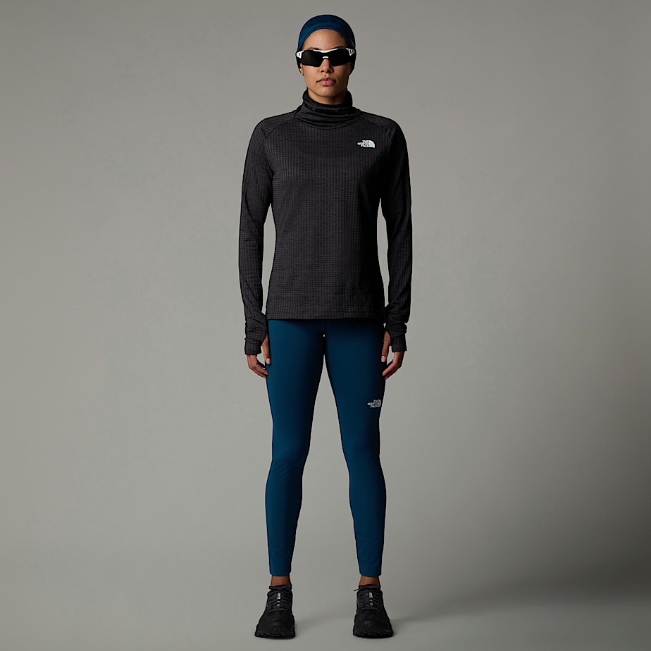 Women The North Face Flex Warm Funnel Neck T Shirts Black | NF0A57M6W