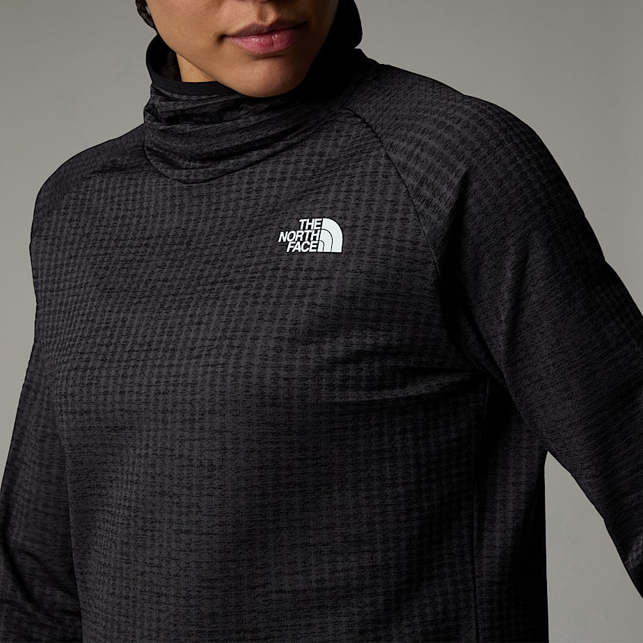 Women The North Face Flex Warm Funnel Neck T Shirts Black | NF0A57M6W