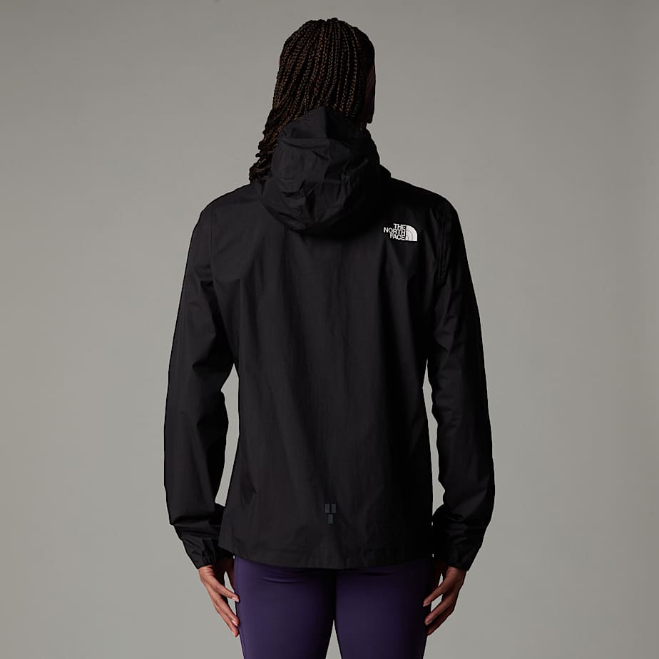 Women The North Face Higher Run Rain Jackets Black | NF0A72A8T