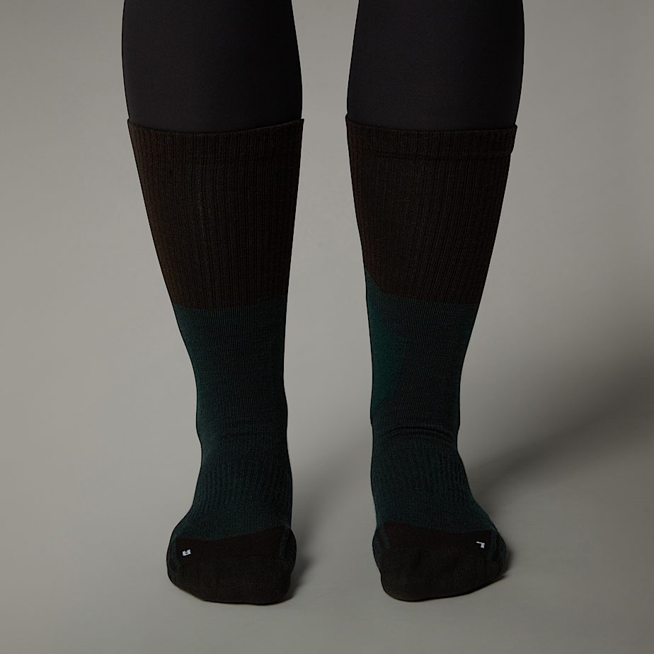 Women The North Face Hiking Crew Socks Deep Green | NF0A37O6L