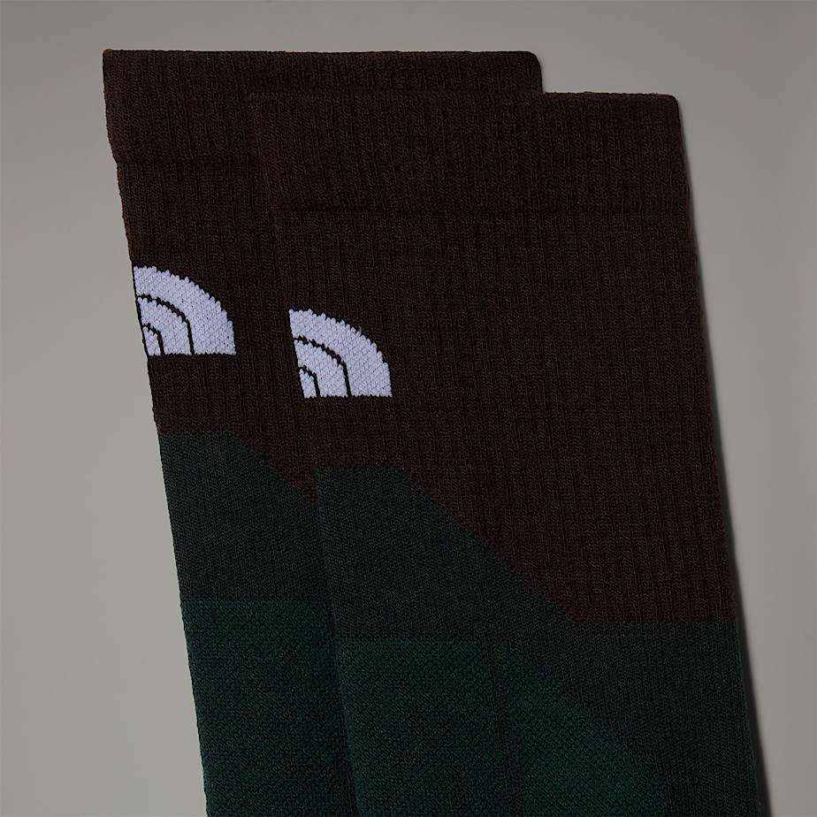 Women The North Face Hiking Crew Socks Deep Green | NF0A37O6L