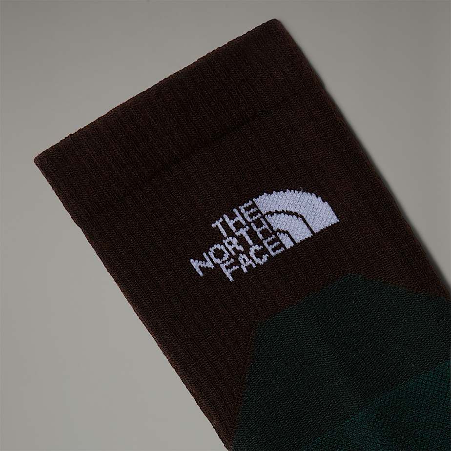 Women The North Face Hiking Crew Socks Deep Green | NF0A37O6L