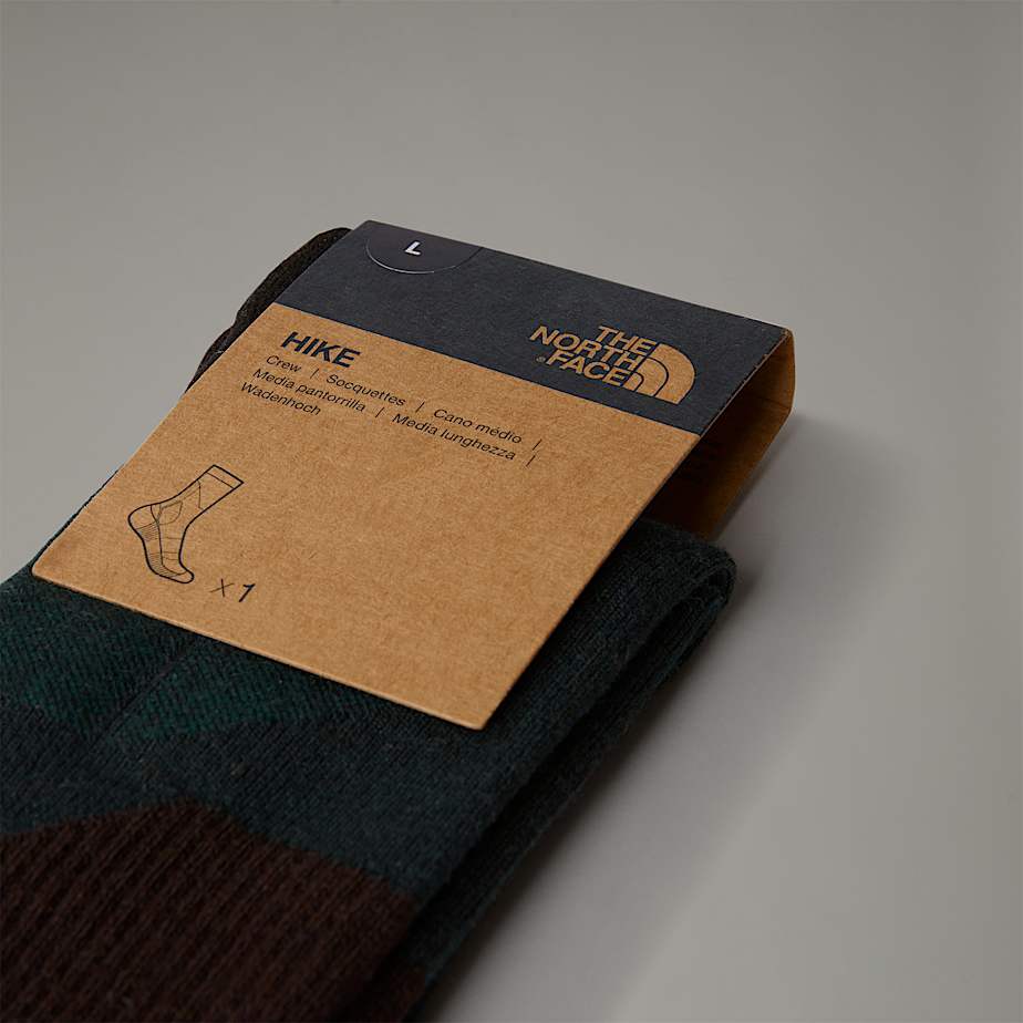 Women The North Face Hiking Crew Socks Deep Green | NF0A37O6L