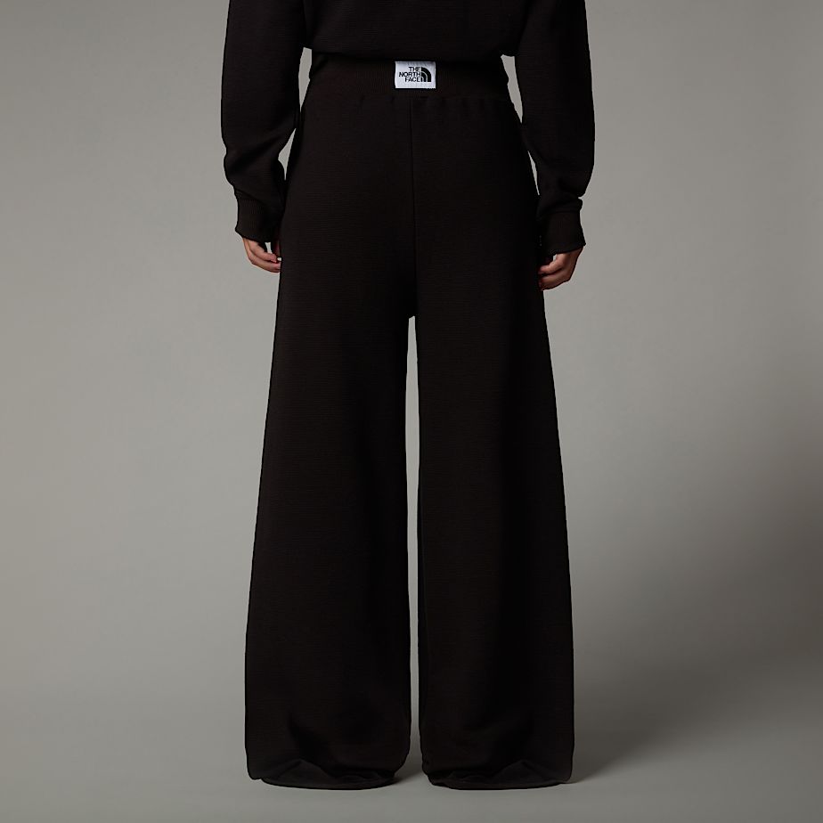 Women The North Face Hoden Wide Leg Joggers Black | NF0A50Y7S