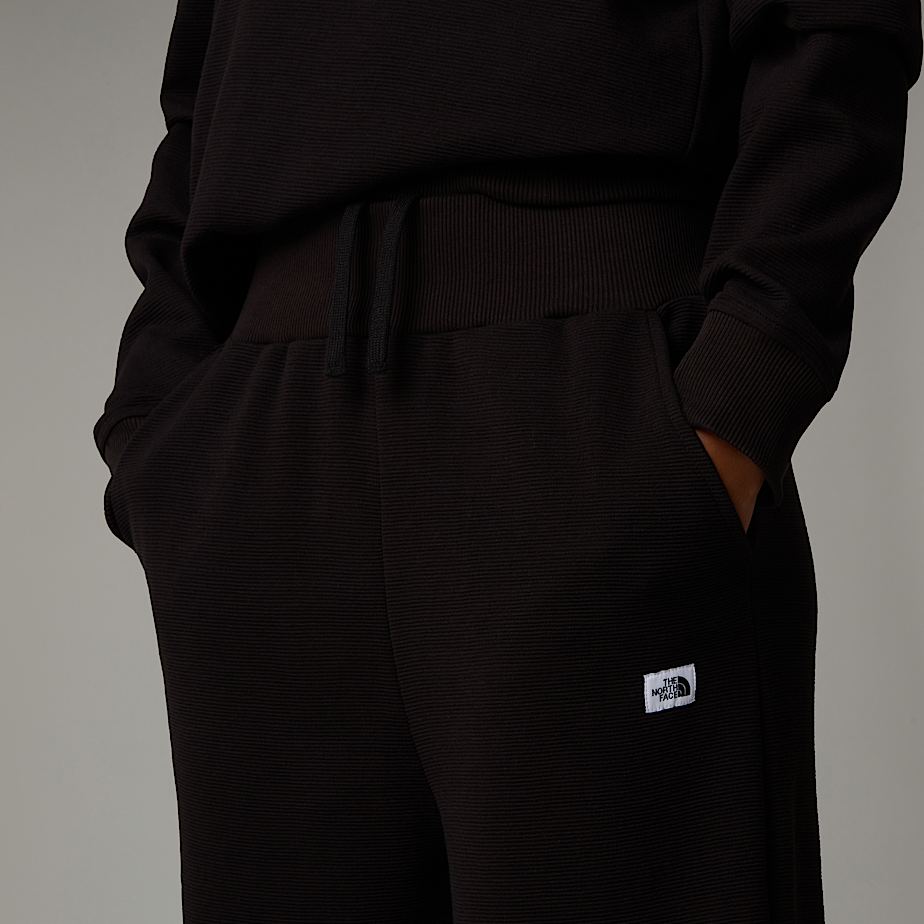 Women The North Face Hoden Wide Leg Joggers Black | NF0A50Y7S
