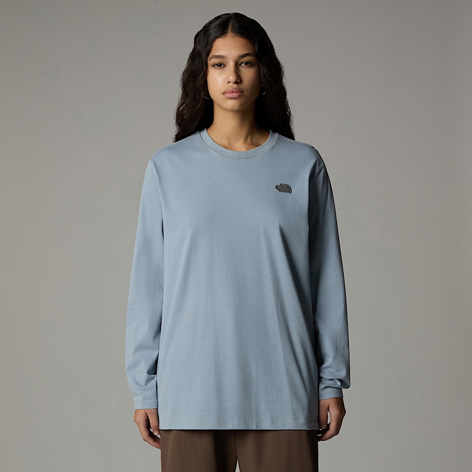 Women The North Face Natural Dye Long-Sleeve T Shirts Grey | NF0A82R8T