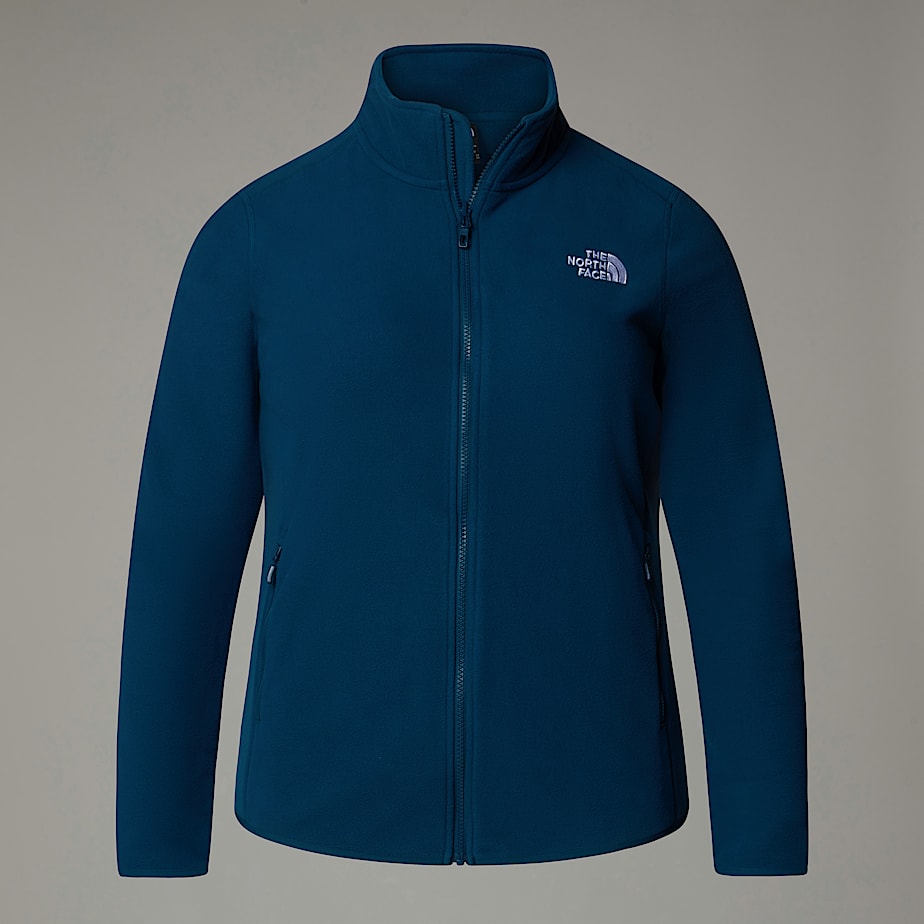 Women The North Face Plus Size 100 Glacier Full-Zip Fleece Jackets Navy | NF0A88B4W