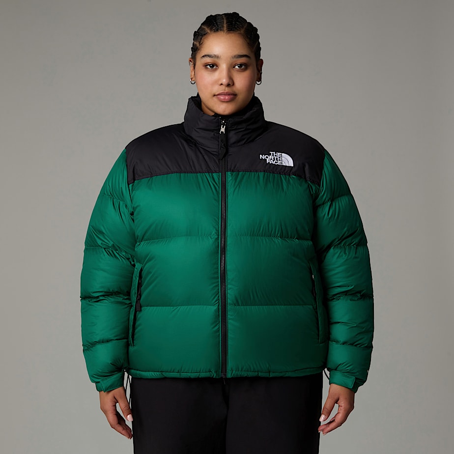 Women The North Face Plus Size 1996 Retro Nuptse Down Jackets Green | NF0A41F6N