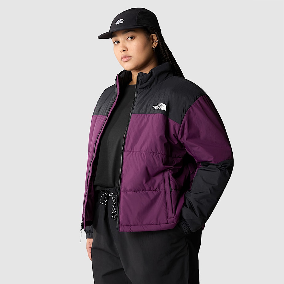 Women The North Face Plus Size Gosei Down Jackets Purple | NF0A93E7A