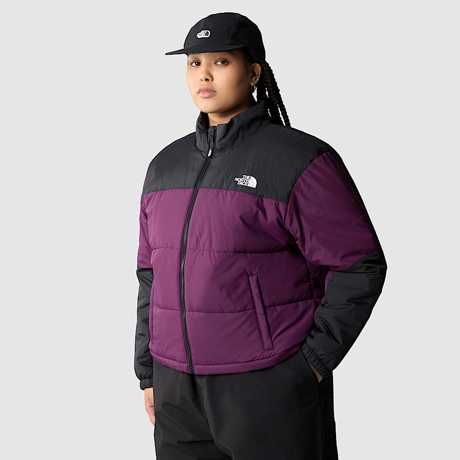 Women The North Face Plus Size Gosei Down Jackets Purple | NF0A93E7A