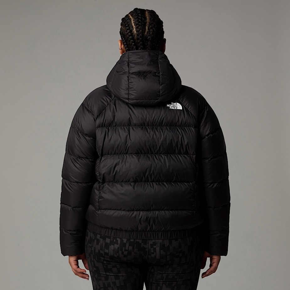Women The North Face Plus Size Hyalite Down Hooded Jackets Black | NF0A08I8L