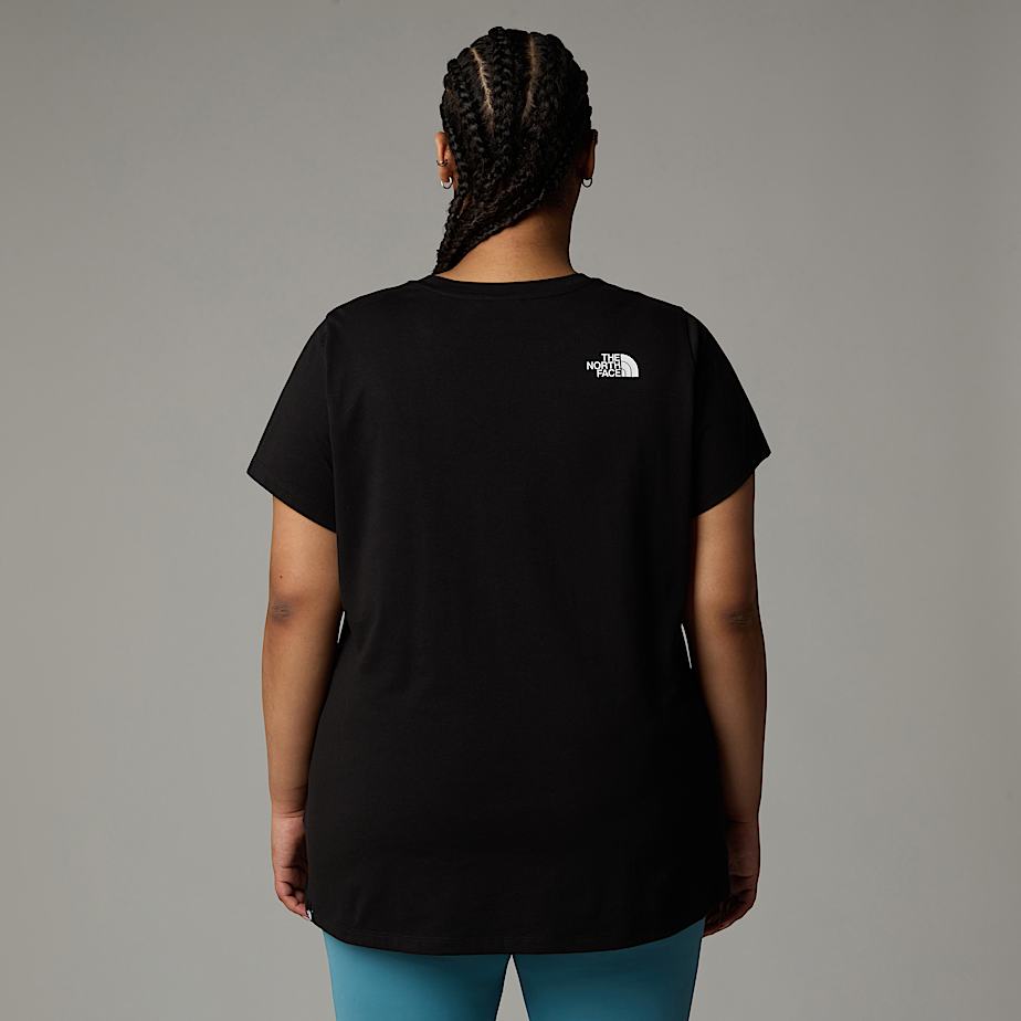 Women The North Face Plus Size Simple Dome T Shirts Black | NF0A51V5Q