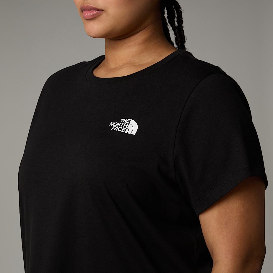 Women The North Face Plus Size Simple Dome T Shirts Black | NF0A51V5Q