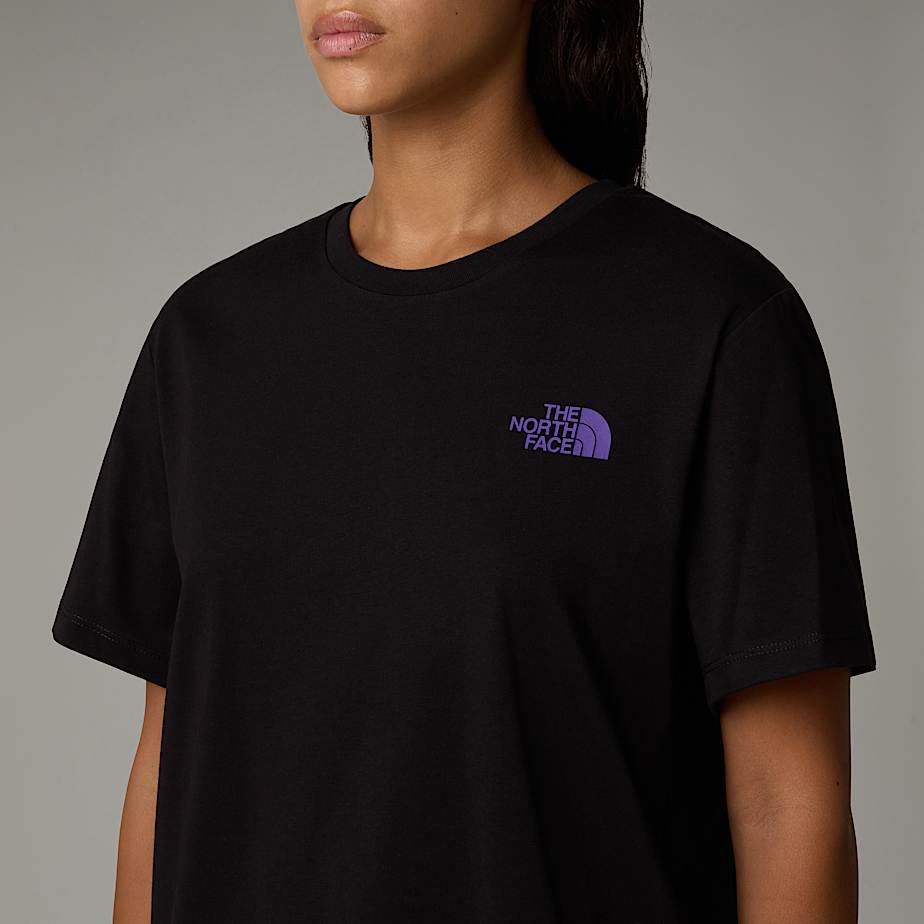 Women The North Face Relaxed Redbox Graphic T Shirts Black | NF0A22G7V