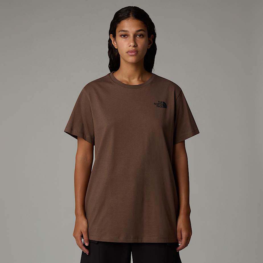 Women The North Face Relaxed Redbox T Shirts Brown | NF0A40F1H