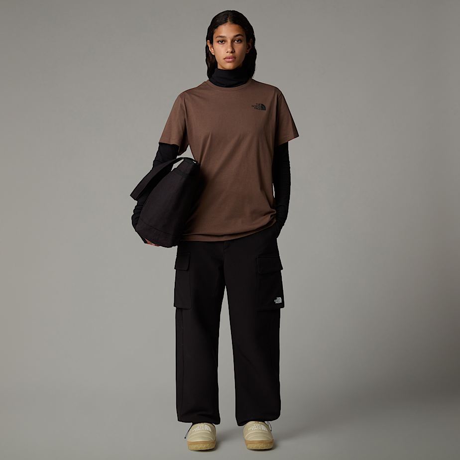 Women The North Face Relaxed Redbox T Shirts Brown | NF0A40F1H