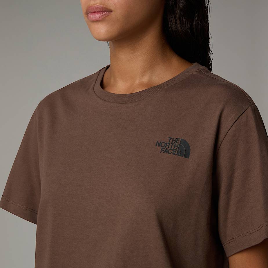 Women The North Face Relaxed Redbox T Shirts Brown | NF0A40F1H