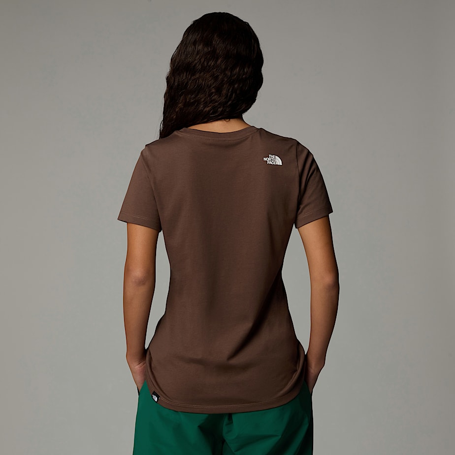 Women The North Face Simple Dome T Shirts Brown | NF0A63D9J
