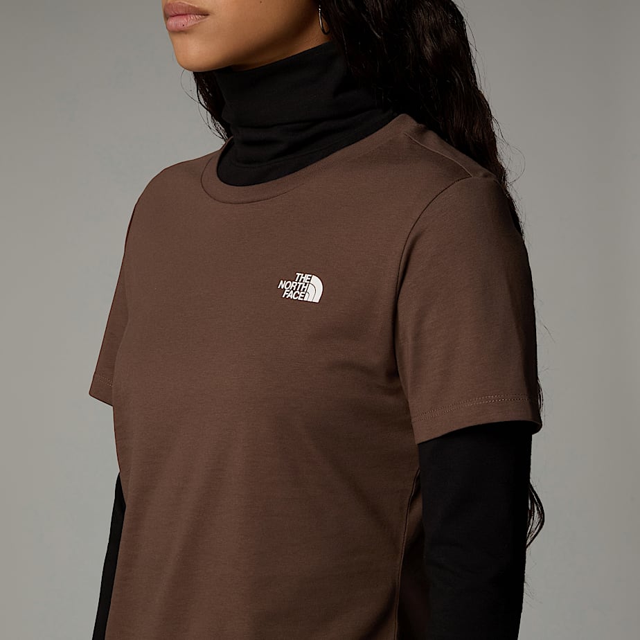Women The North Face Simple Dome T Shirts Brown | NF0A63D9J