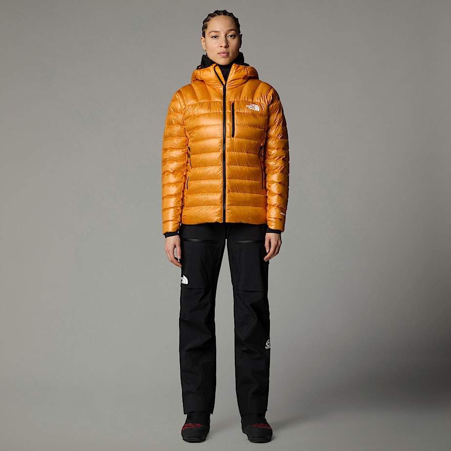 Women The North Face Summit Breithorn Hooded Down Jackets Apricot | NF0A54W4X