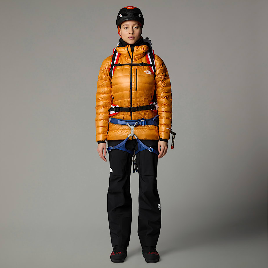 Women The North Face Summit Breithorn Hooded Down Jackets Apricot | NF0A54W4X