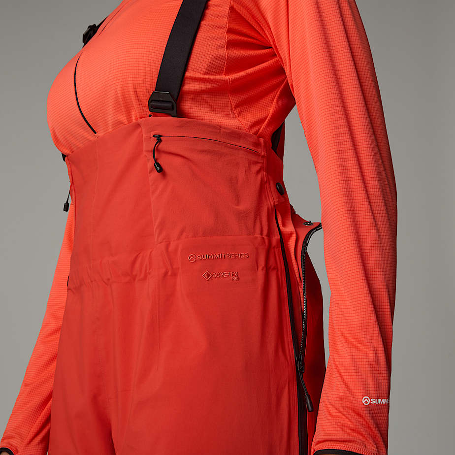 Women The North Face Summit Pumori GORE-TEX® Pro Bib Pants Red | NF0A42J7F