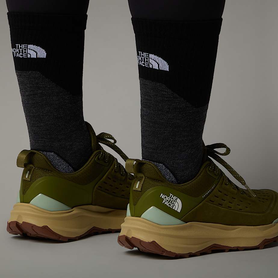 Women The North Face VECTIV™ Exploris II Leather Hiking Shoes Olive | NF0A60Z5M