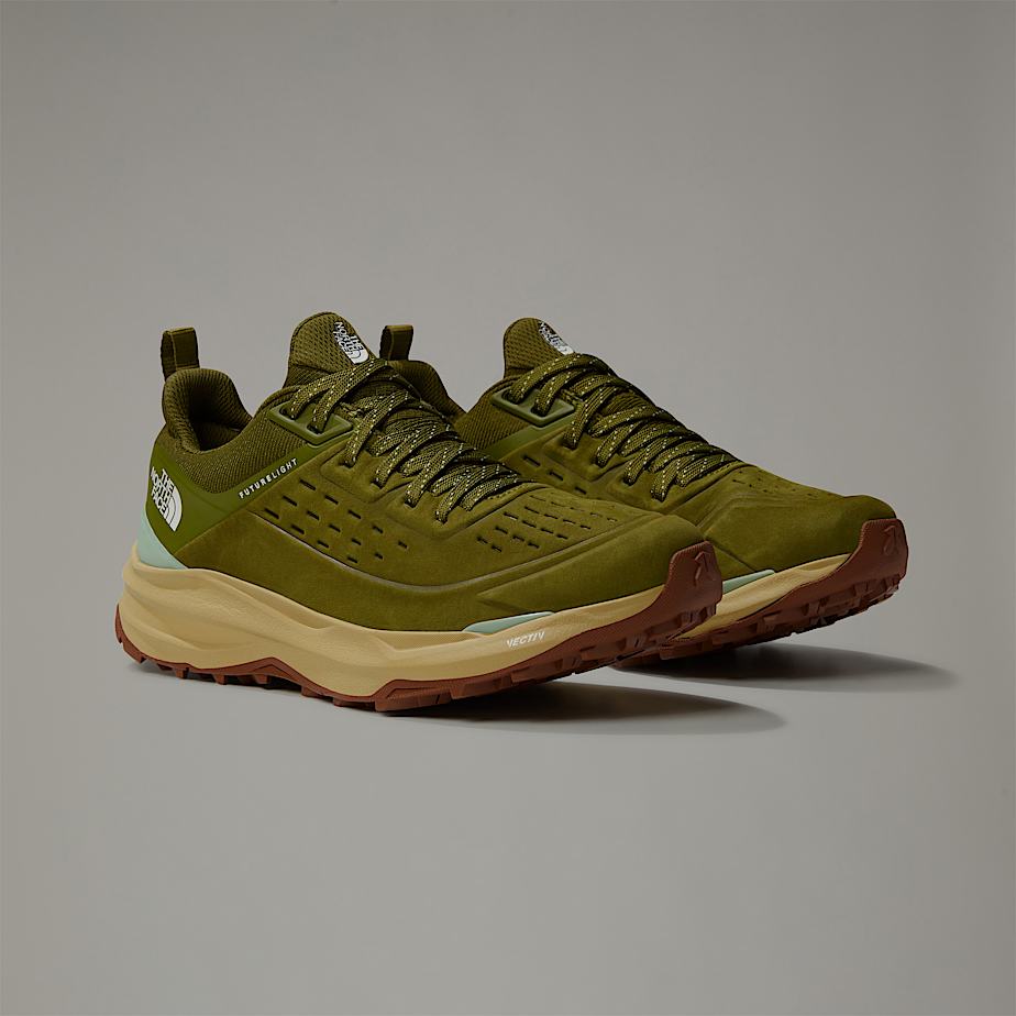 Women The North Face VECTIV™ Exploris II Leather Hiking Shoes Olive | NF0A60Z5M