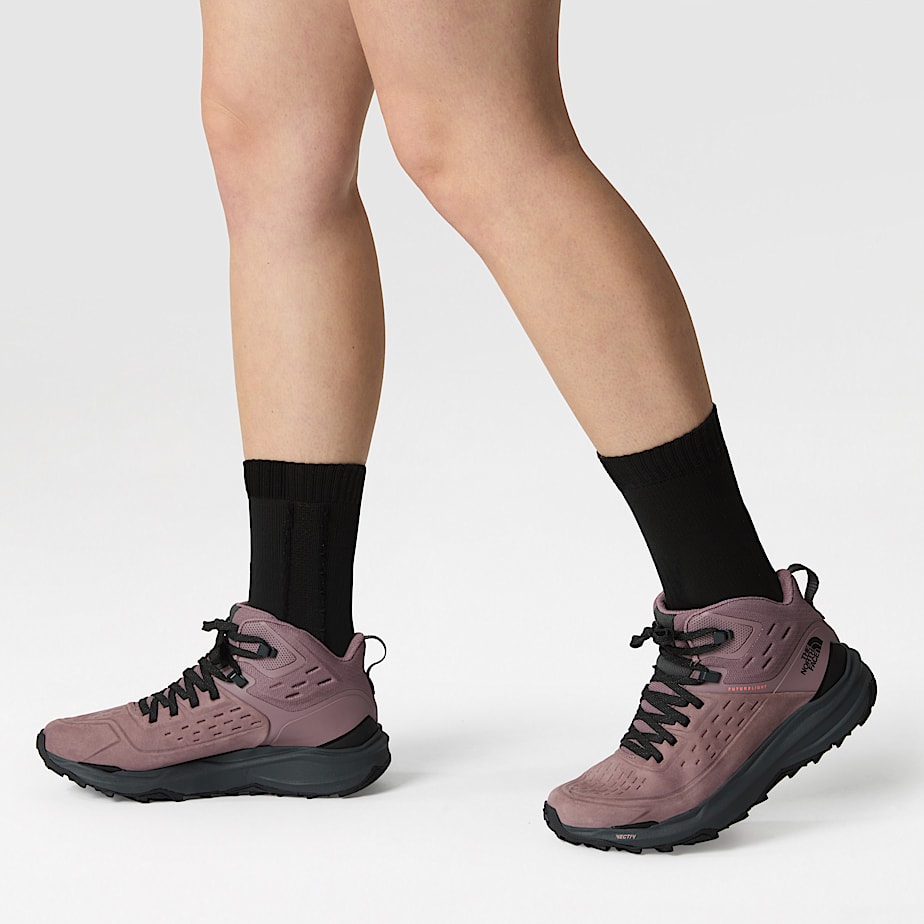 Women The North Face VECTIV™ Exploris II Leather Hiking Shoes Grey | NF0A45U2W