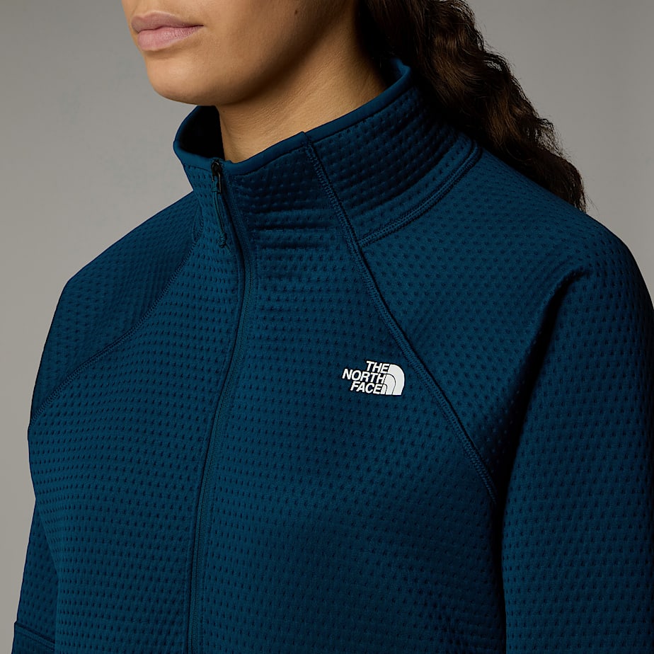Women The North Face Vertical Thermal 1/4 Zip Fleece Pullover Navy | NF0A10Y6D