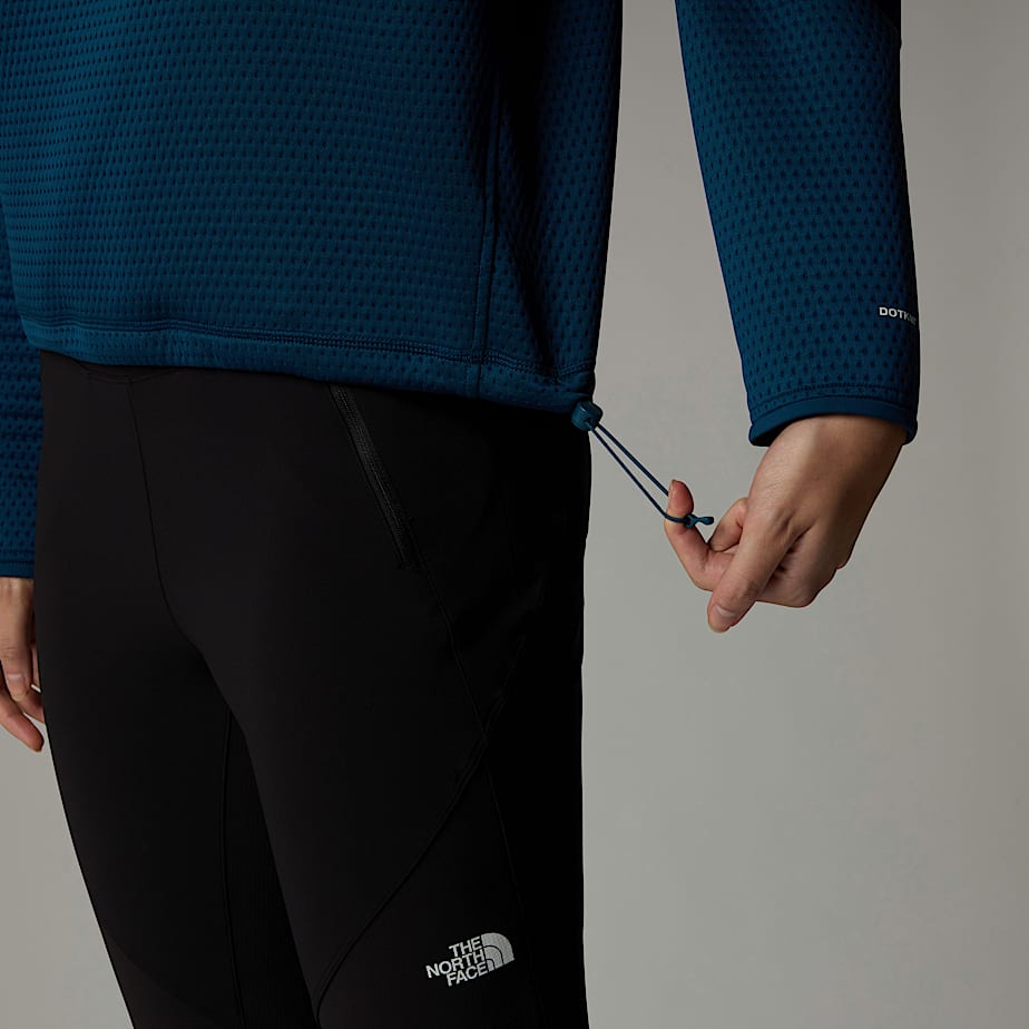Women The North Face Vertical Thermal 1/4 Zip Fleece Pullover Navy | NF0A10Y6D