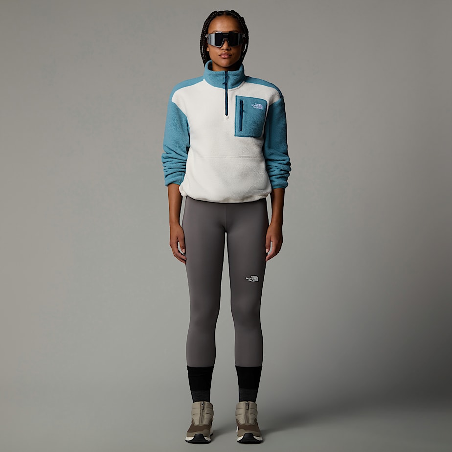 Women The North Face Yumiori 1/4 Zip Fleece Jacket Pullover Blue | NF0A39B5Q