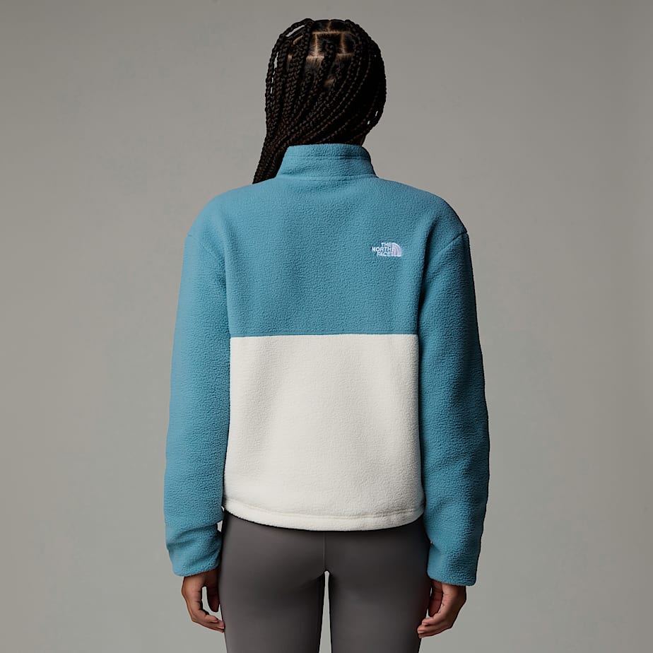 Women The North Face Yumiori 1/4 Zip Fleece Jacket Pullover Blue | NF0A39B5Q