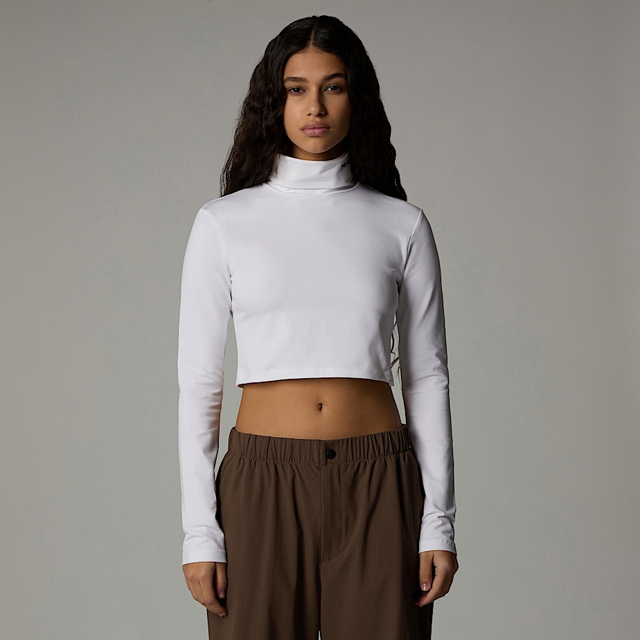 Women The North Face Zumu Long-Sleeve Slim T Shirts White | NF0A89H9R